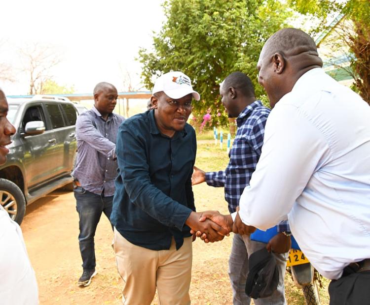 PS arrives at Bura Irrigation Scheme